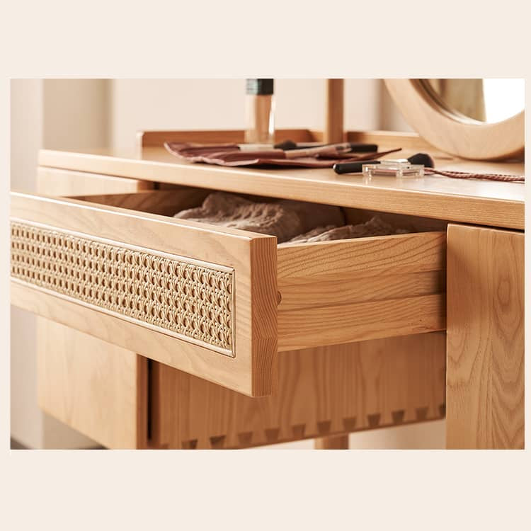 アッシュ材&牛腱ロープ使用の高級スツール - 美しさと耐久性を兼ね備えたデザイン家具 hjhms-1040