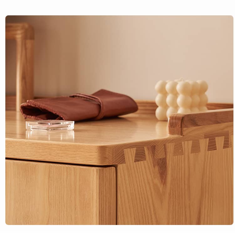 アッシュ材&牛腱ロープ使用の高級スツール - 美しさと耐久性を兼ね備えたデザイン家具 hjhms-1040