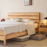 【極上の快適さ】アッシュ材&パイン材使用のおしゃれなベッド hjhms-1563