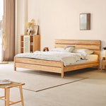 【極上の快適さ】アッシュ材&パイン材使用のおしゃれなベッド hjhms-1563