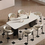 テーブル ホワイト ブラック カラー1 カラー2 カラー3 カラー4 セラミック 多層板 hjj-3640