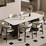 テーブル ホワイト ブラック カラー1 カラー2 カラー3 カラー4 セラミック 多層板 hjj-3640