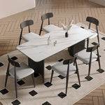 テーブル ホワイト ブラック カラー1 カラー2 カラー3 カラー4 セラミック 多層板 hjj-3640