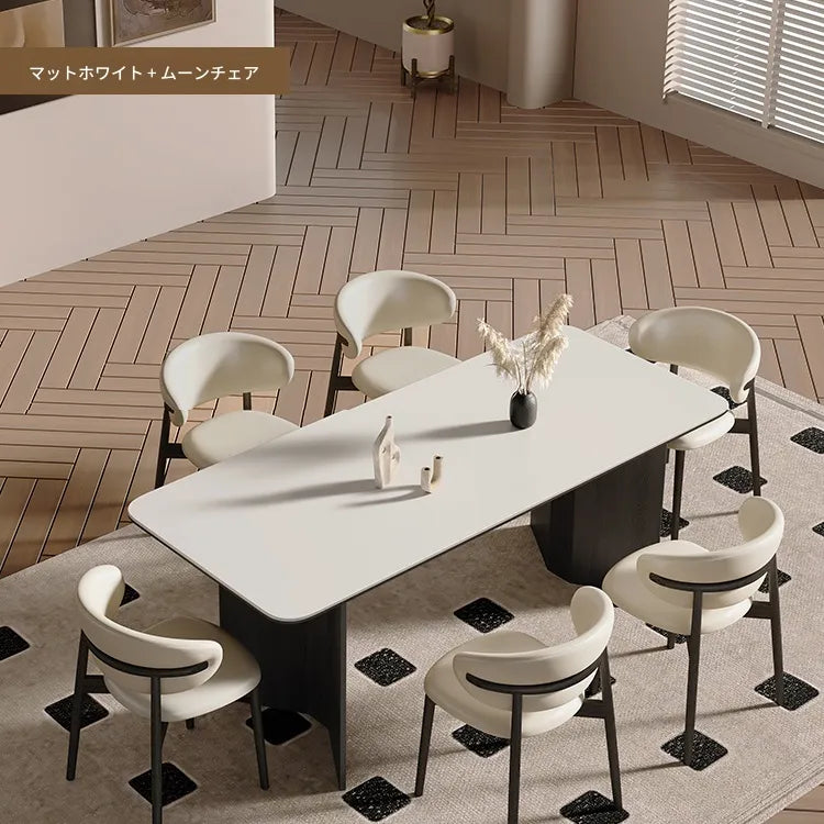 テーブル ホワイト ブラック カラー1 カラー2 カラー3 カラー4 セラミック 多層板 hjj-3640