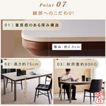 テーブル ブラック カラー1 オーク 多層板 セラミック ステンレス hjj-3642