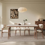 テーブル ベージュ セラミック アッシュ材 多層板 ステンレス hjj-3644