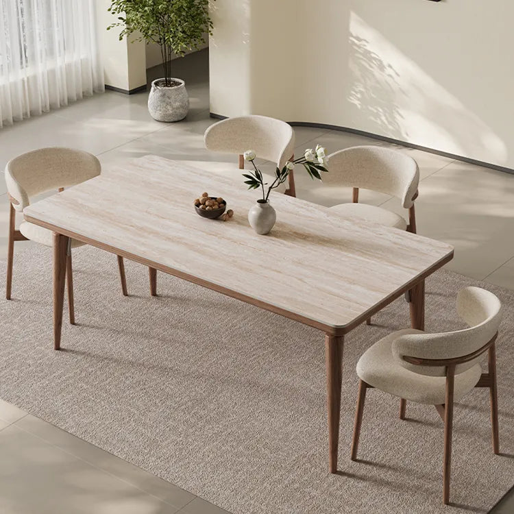 テーブル ベージュ セラミック アッシュ材 多層板 ステンレス hjj-3644