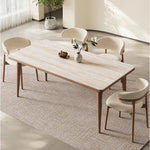 テーブル ベージュ セラミック アッシュ材 多層板 ステンレス hjj-3644