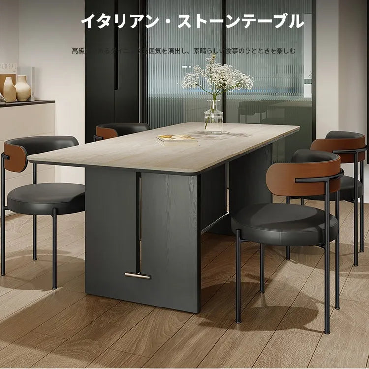 テーブル ベージュ オーク 多層板 セラミック ステンレス hjj-3650