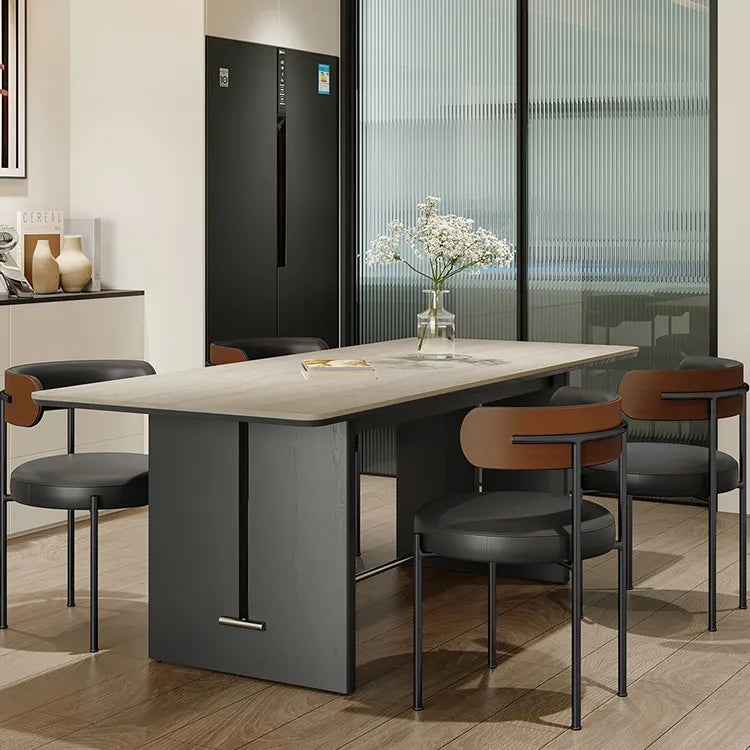 テーブル ベージュ オーク 多層板 セラミック ステンレス hjj-3650