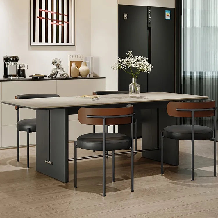 テーブル ベージュ オーク 多層板 セラミック ステンレス hjj-3650