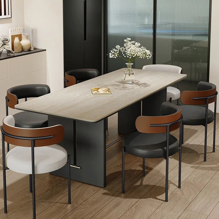 テーブル ベージュ オーク 多層板 セラミック ステンレス hjj-3650