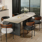 テーブル ベージュ オーク 多層板 セラミック ステンレス hjj-3650