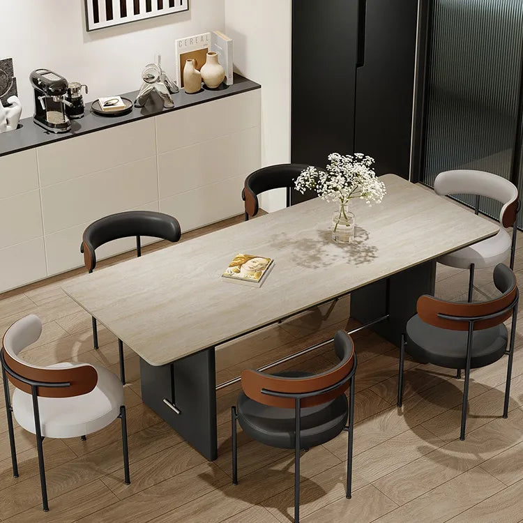 テーブル ベージュ オーク 多層板 セラミック ステンレス hjj-3650