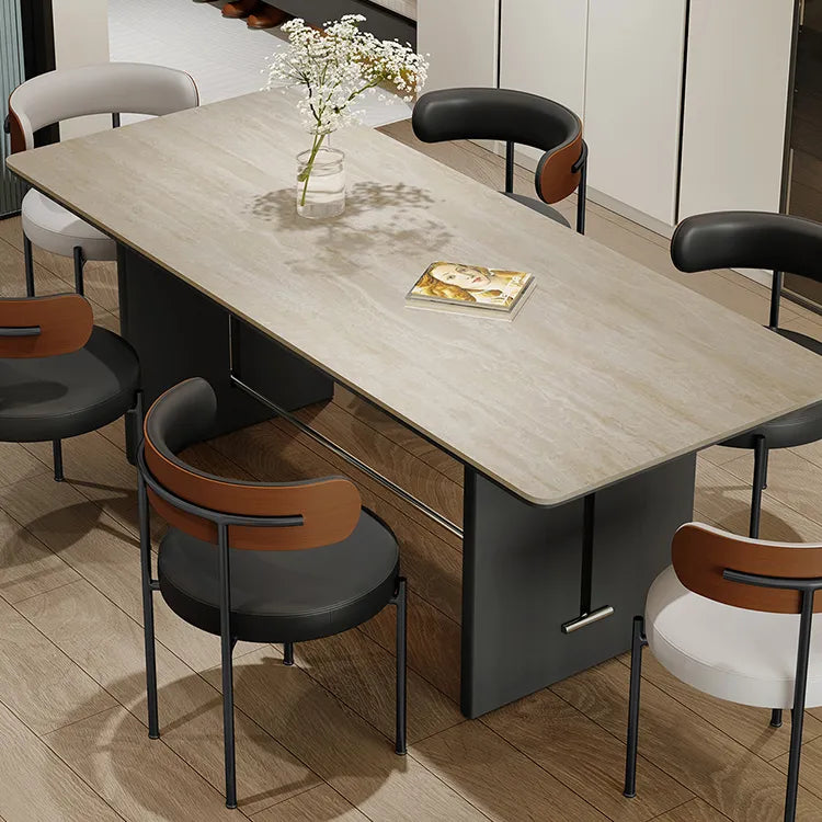 テーブル ベージュ オーク 多層板 セラミック ステンレス hjj-3650