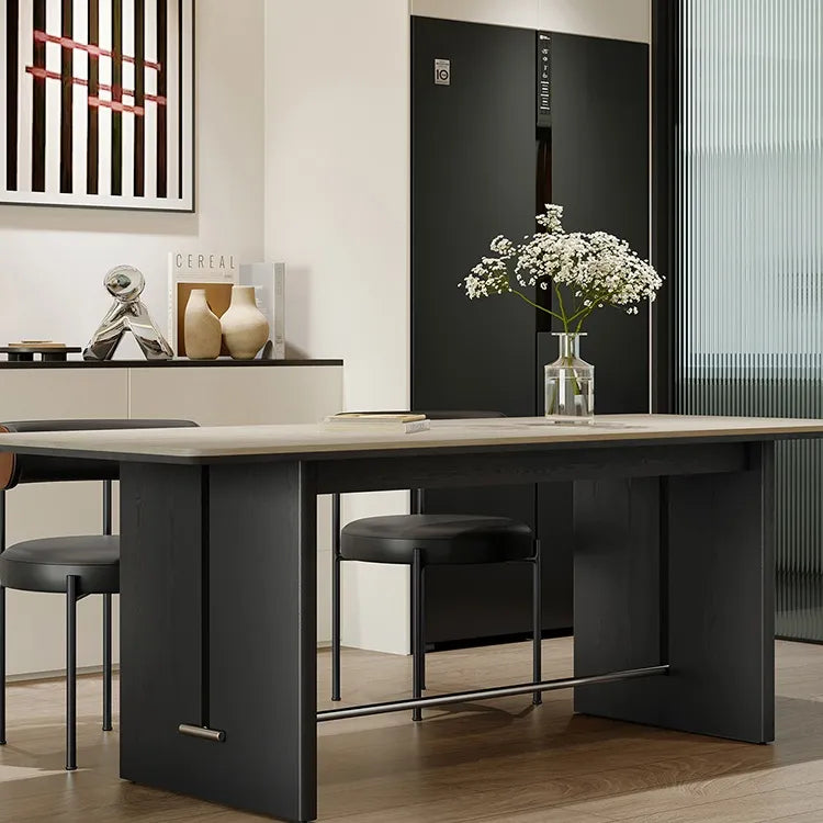 テーブル ベージュ オーク 多層板 セラミック ステンレス hjj-3650