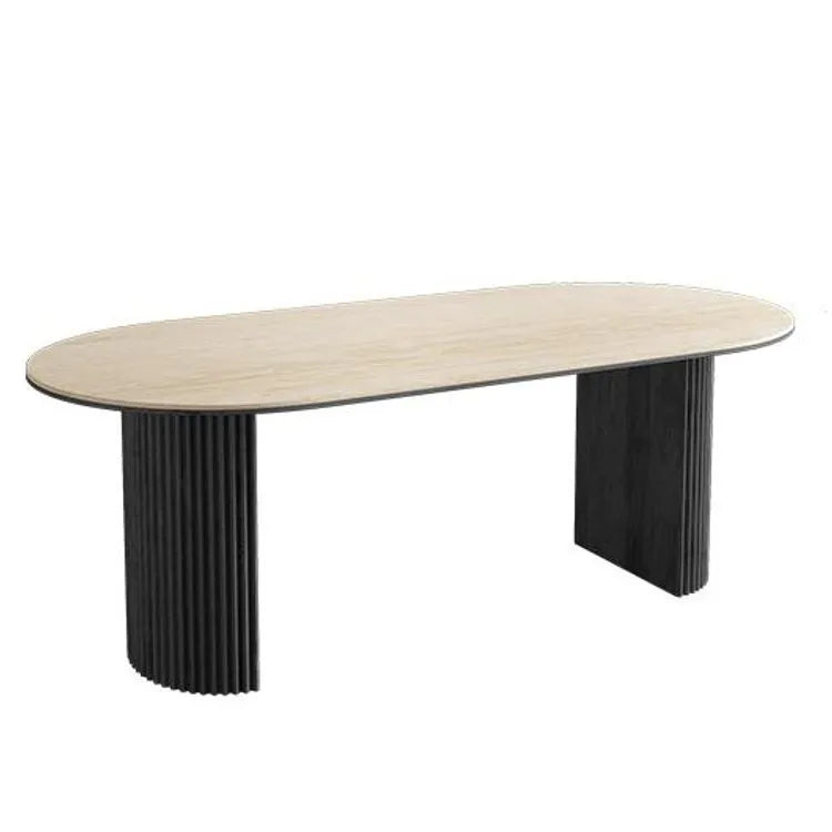 テーブル ベージュ セラミック 繊維板 hjj-3652