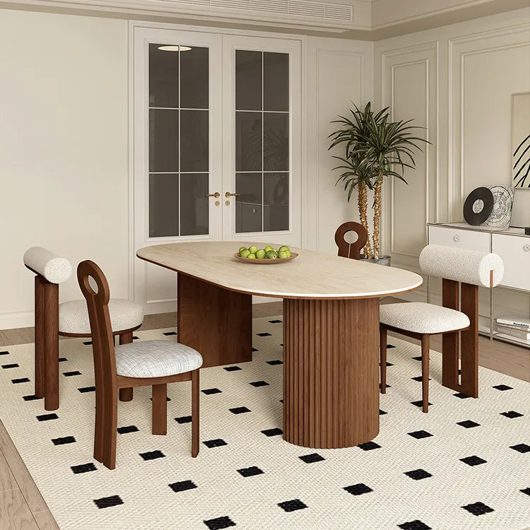 テーブル ベージュ セラミック 繊維板 hjj-3652