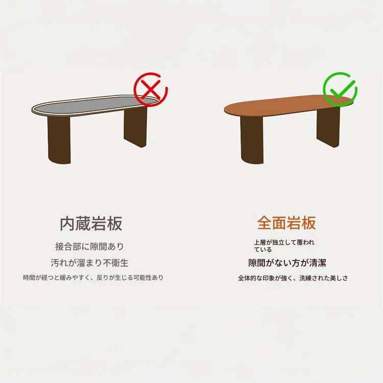 テーブル ベージュ セラミック 繊維板 hjj-3652