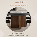 ヴィンテージ侘寂風 無垢材ラウンドテーブル モダン セラミック天板 イタリアンスタイル hjj-3663