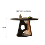 フレンチヴィンテージ風 円形ダイニングテーブル 天然木 中古風 小さめサイズ hjj-3669