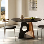 フレンチヴィンテージ風 円形ダイニングテーブル 天然木 中古風 小さめサイズ hjj-3669