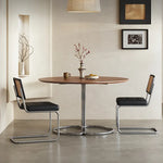 テーブル ライトブラウン 多層板 ステンレス hjj-3674