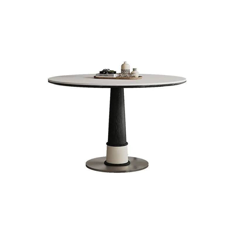 無垢材セラミック天板円形ダイニングテーブル フレンチヴィンテージ風 小さめサイズ リビングダイニング兼用 hjj-3676