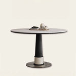 無垢材セラミック天板円形ダイニングテーブル フレンチヴィンテージ風 小さめサイズ リビングダイニング兼用 hjj-3676