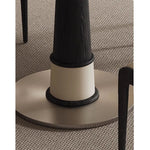 無垢材セラミック天板円形ダイニングテーブル フレンチヴィンテージ風 小さめサイズ リビングダイニング兼用 hjj-3676