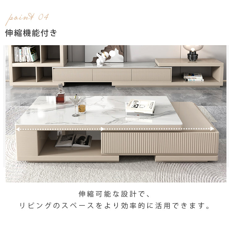 セラミック天板+パイン材 センターテーブル 北欧風モダンデザイン hjl-1179