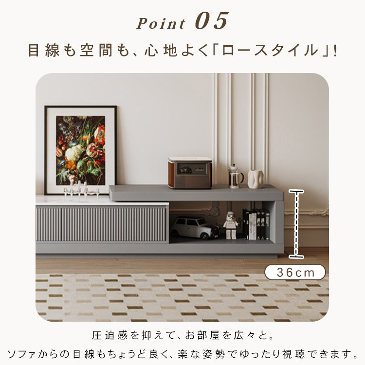 セラミック パイン製の高級テレビ台 | モダンデザイン & 耐久性 hjl-1186