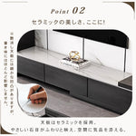 【高級セラミック製テレビ台】エレガントなデザインでリビングを一新 hjl-1188