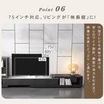 【高級セラミック製テレビ台】エレガントなデザインでリビングを一新 hjl-1188