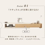 モダンデザイン テレビ台 - 高品質 木製 AV収納ユニット (ブラウン) hjl-1194