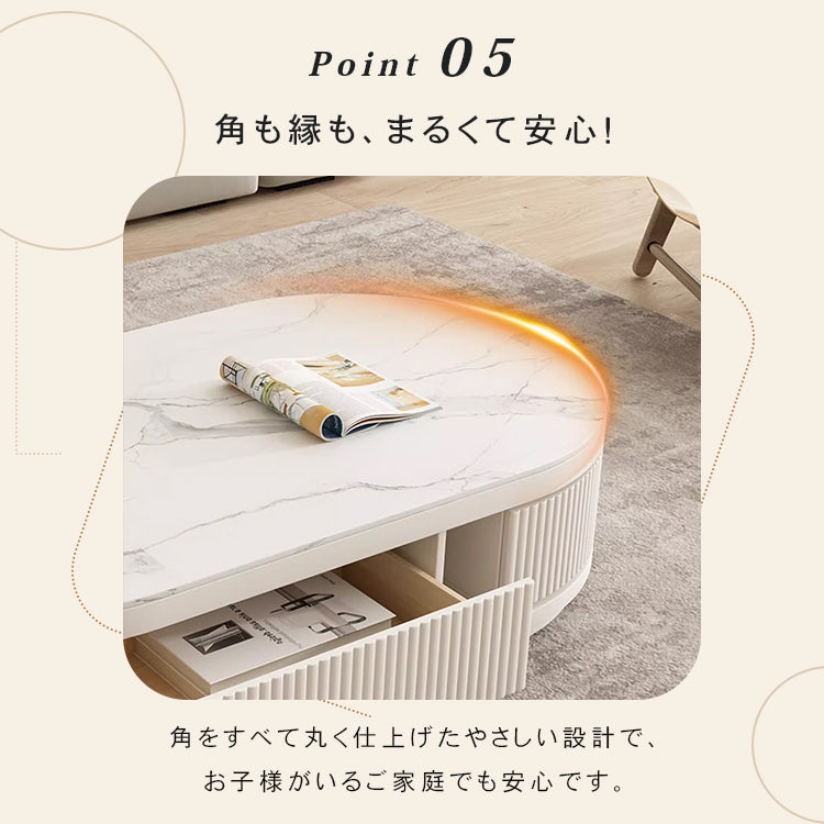 「高級セラミック製センターテーブル | モダンデザインでリビングに最適」 hjl-1197