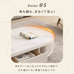 「高級セラミック製センターテーブル | モダンデザインでリビングに最適」 hjl-1197