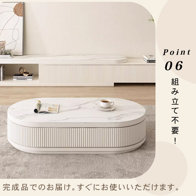 「高級セラミック製センターテーブル | モダンデザインでリビングに最適」 hjl-1197