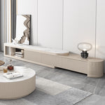 高級セラミック&パイン製テレビ台|エレガントなデザインでお部屋を格上げ hjl-1210