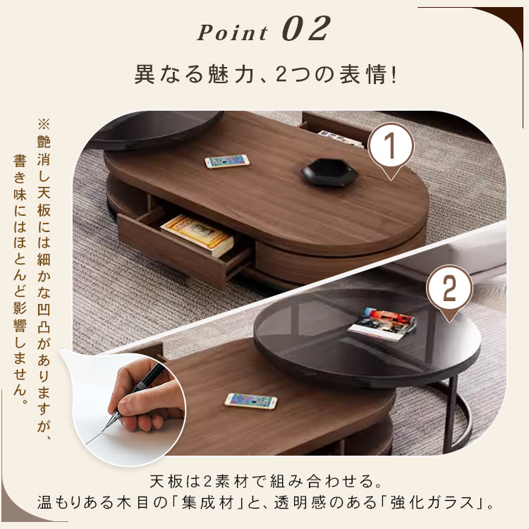 【人気デザイン】おしゃれな木製センターテーブル - リビングにぴったり hjl-1213