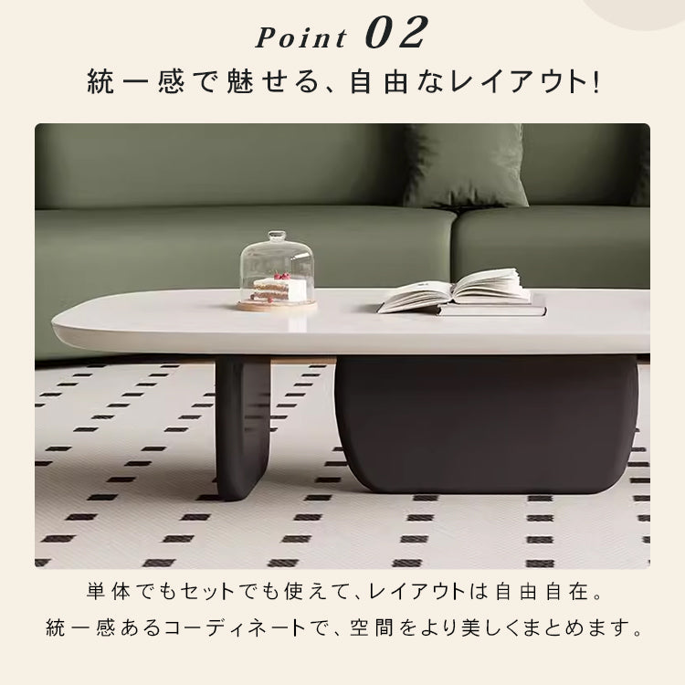 「スタイリッシュなデザインのセンターテーブル - 高品質の材質使用」 hjl-1219