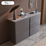 セラミック天板イタリアンモダンサイドボードサドルレザー調収納キャビネット hjl-2538