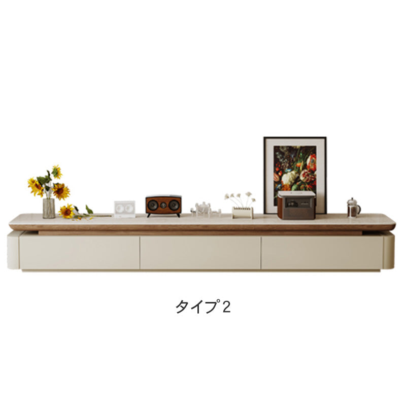 セラミックテレビボード リビング用 ミルキーカラー 高級感 落ち着きデザイン hjl-5666