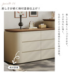 フレンチミルキースタイルドレッサー一体型収納チェスト ヴィンテージ調 化粧台 寝室用 hjl-5677