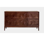 ウォールナットキャビネット - エレガントなデザインの収納家具、リビングやダイニングに最適! hjy-5006