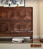 ウォールナットキャビネット - エレガントなデザインの収納家具、リビングやダイニングに最適! hjy-5006