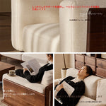 ウォールナットフレームの贅沢ソファー - 発泡ポリエチレン・ダウン・綿麻素材使用で快適な座り心地を提供! hjy-5007