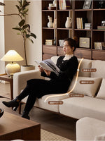 ウォールナットフレームの贅沢ソファー - 発泡ポリエチレン・ダウン・綿麻素材使用で快適な座り心地を提供! hjy-5007