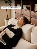 ウォールナットフレームの贅沢ソファー - 発泡ポリエチレン・ダウン・綿麻素材使用で快適な座り心地を提供! hjy-5007