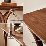 ウォールナット製シンプルデザインテーブル|モダンで洗練されたスタイル|リビング・エントランスに最適 hjy-5008